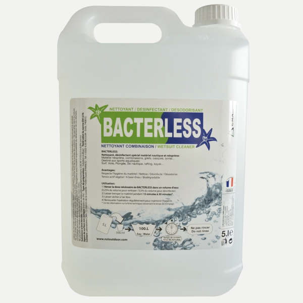 BACTERLESS - Nettoyant désinfectant pour combinaisons néoprène