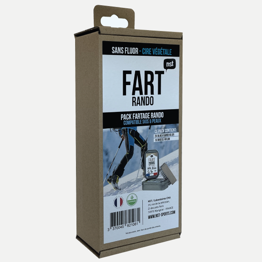 Kit de Fartage À Froid Ski de Randonnée – 2 Fart Ski de Randonnée + 1 Brosse